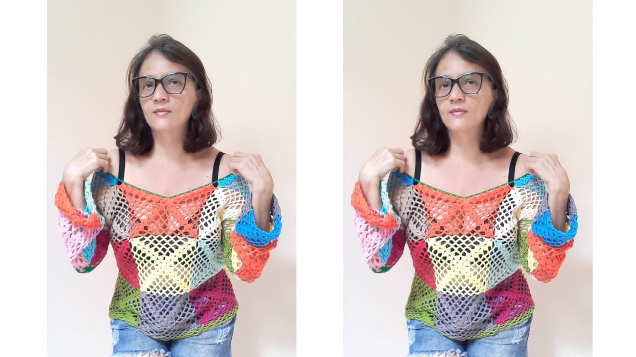 Blusa com quadradinhos (aula 03)