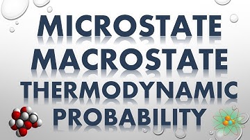 MICROSTATE, MACROSTATE AND THERMODYNAMIC PROBABILITY