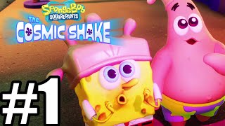 SpongeBob SquarePants: The Cosmic Shake Gameplay Walkthrough Part 1 - Wild West Jellyfish Fields