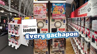 Every gachapon at Bandai namco cross store London