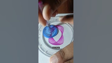 Simple Spirograph Design Geometric Pattern #shorts #ytshorts #trending #art #fyp #lisa