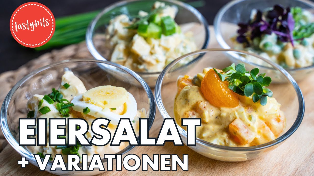 Das BESTE Eiersalat Rezept (+ 3 verschiedene Variationen)