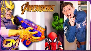 Avengers Kids Hide and Seek Nerf!