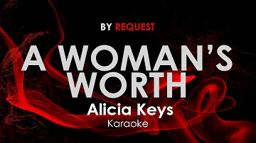 A Woman's Worth | Alicia Keys karaoke