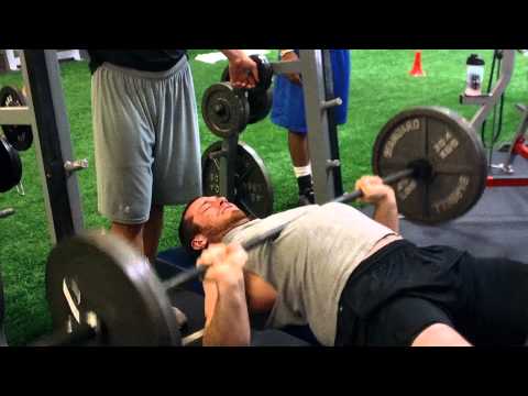 Brian McNally NFL Combine 225 Bench Press Test