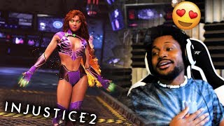 STARFIRE IS MY WIFE. DON'T @ ME. | Injustice 2 #7 (DLC Starfire Gameplay)