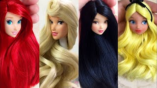 Barbie Doll Makeover Transformation | DIY Miniature Ideas for Barbie ~ Wig, Dress, Faceup, and More!