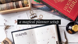 a magical planner setup · plan march with me in real time