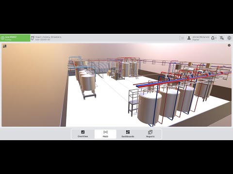 Yogurt Factory MES Dashboard in Ignition - Real-Time & 3D Visualization