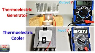 WHAT IS THE DIFFERENCE BETWEEN THERMOELECTRIC COOLER AND GENERATOR | TEG VS TEC PELTIER EXPERIMENT