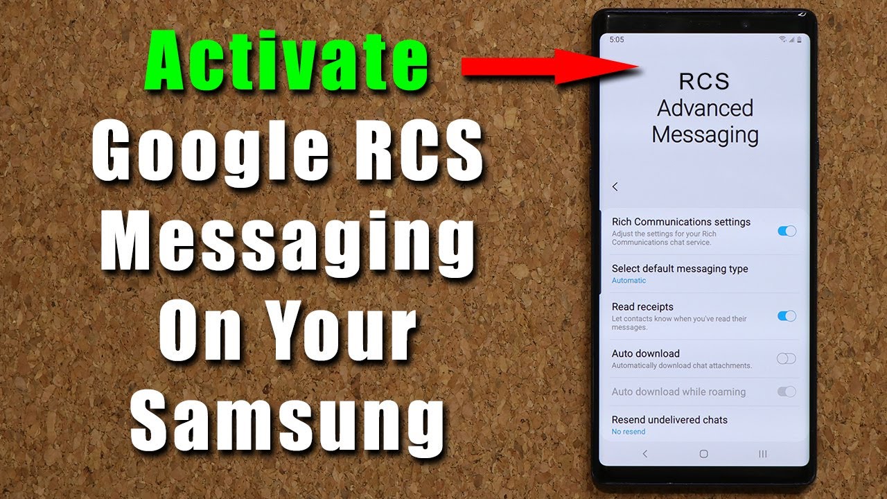 Activate Google Rcs Messages On Samsung Galaxy Smartphones On Stock Messages App Youtube [ 720 x 1280 Pixel ]