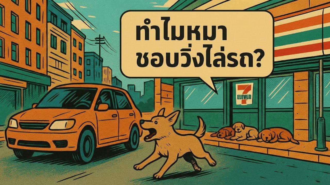 ทำไมหมาชอบวิ่งไล่รถ? | ความเข้าใจผิดที่ทำให้น้องคิดว่าตัวเอง 'ชนะ