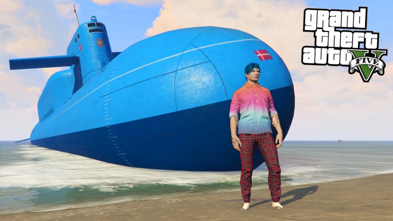 Min UBÅD STRANDEDE! // GTA 5 Online [Dansk]