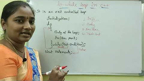 Do While Loop||Do While Loop Statement in C++ Both in Telugu And English || Telugu Scit Tutorials