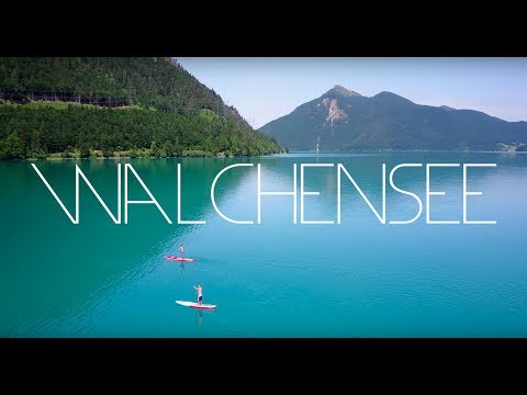 Walchensee (Kochel am See) Bayern - Bavaria - Summer - Alps - 4K Drone Footage