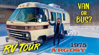 SUPER CUTE | The Worlds SMALLEST Vintage Class A Motorhome! Airstream Argosy