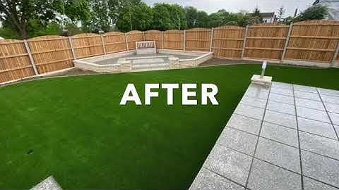 Artificial Grass Installation in Stevenage Herts by Team PAG