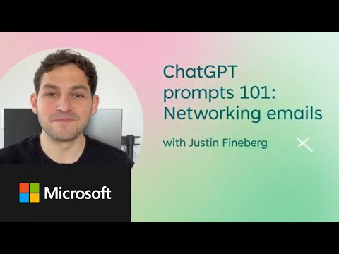Microsoft Create: Write a networking email with ChatGPT