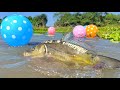 Really Amazing Fishing Technique 2022 | Hook Fishing With Balloons Trap (Part-2)