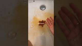 Liza Koshy in the bathtub using “bathbomb” Snapchat