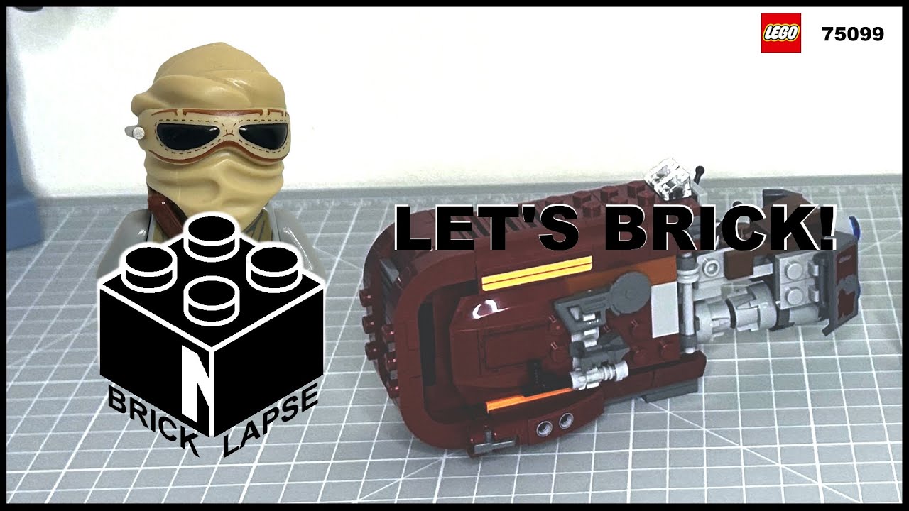 LEGO Star Wars 75099 Rey's Speeder | Speed Build Time-Lapse | BrickNLapse