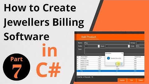 How to Make Jewellers Billing Software in C# VS | Part 8 |  Add Product Master Form Fill Combo box