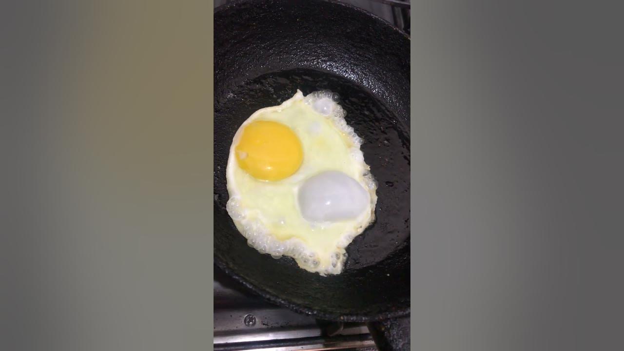 The real way to make half fry egg without oil #youtubeshorts # ...