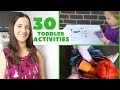 30 TODDLER ACTIVITIES AT HOME  | HOW TO ENTERTAIN A 1-2 YEAR OLD