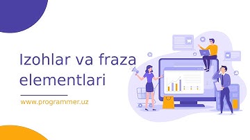 08 Izohlar va fraza elementlari - HTML darslari - HTMLni o