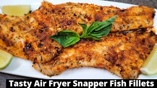 TASTY AIR FRYER RED SNAPPER FISH FILLETS || AIR FRYER RED SNAPPER FISH