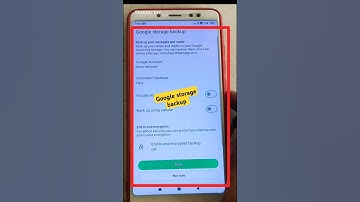 google storage backup whatsapp #shorts #backupsolutions