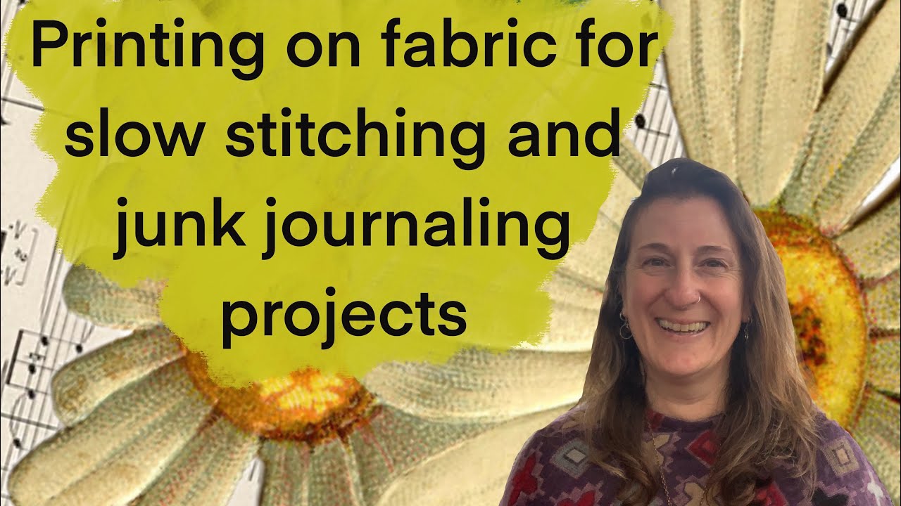 How to print your own fabric designs at home for#slowstitching and # ...