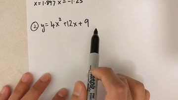 Grade 10 Math - Using the quadratic equation to find x intercepts (lesson 6.4)