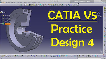 CATIA V5 Practice Design 4 for beginners | Catia Part modeling | Part Design | Engineer AutoCAD
