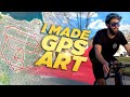 I Made GPS Art on my Bike