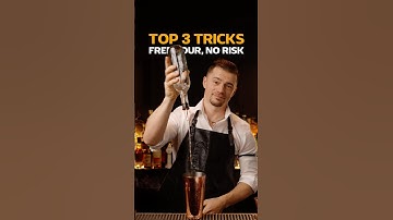 Top 3 flair pours, tricks with no risk #flairbartending