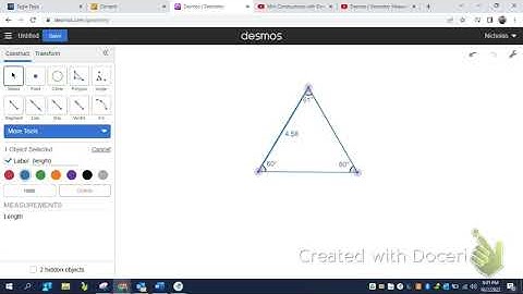 Isosceles Triangle Desmos