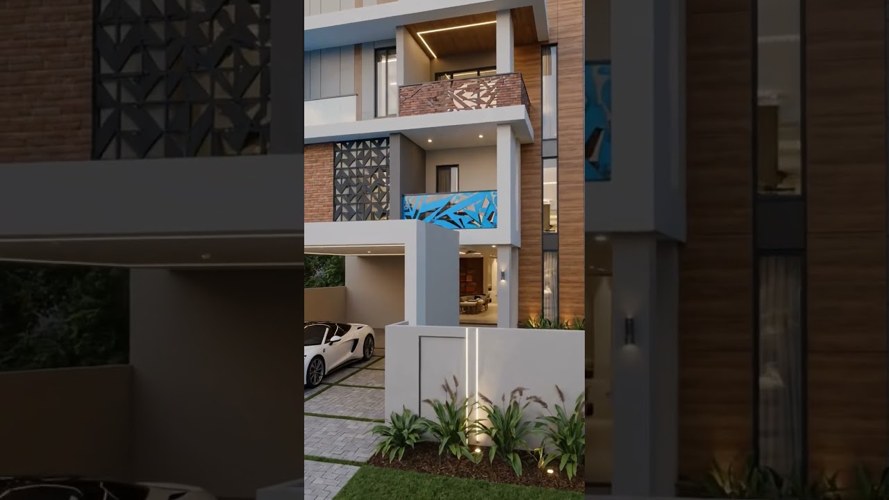 Modern31x40House Design | 3 Storey Dream Home Exterior | Budget 70 LakhPresenting a stunning modern