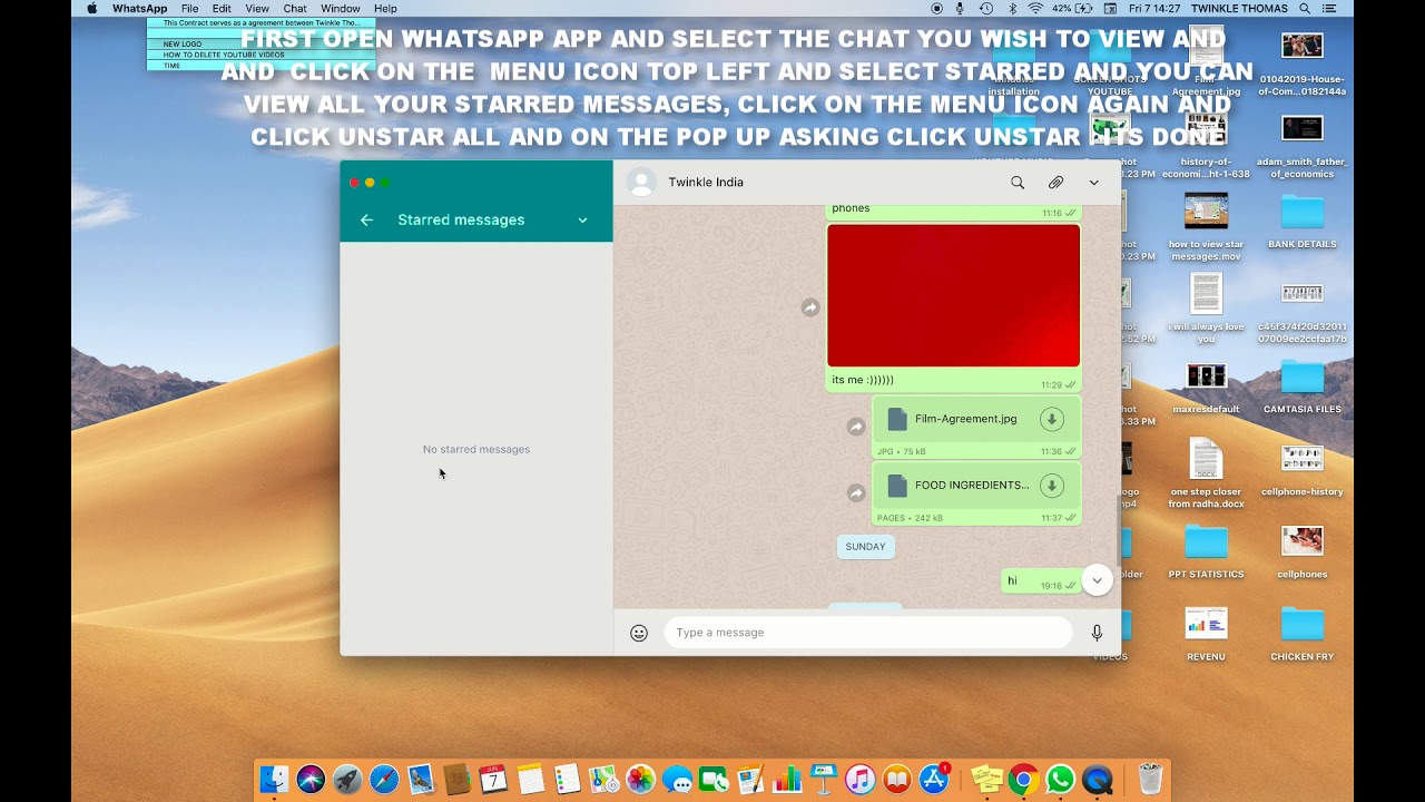 how-to-unstar-all-messages-in-whatsapp-mac-desktop-version-youtube