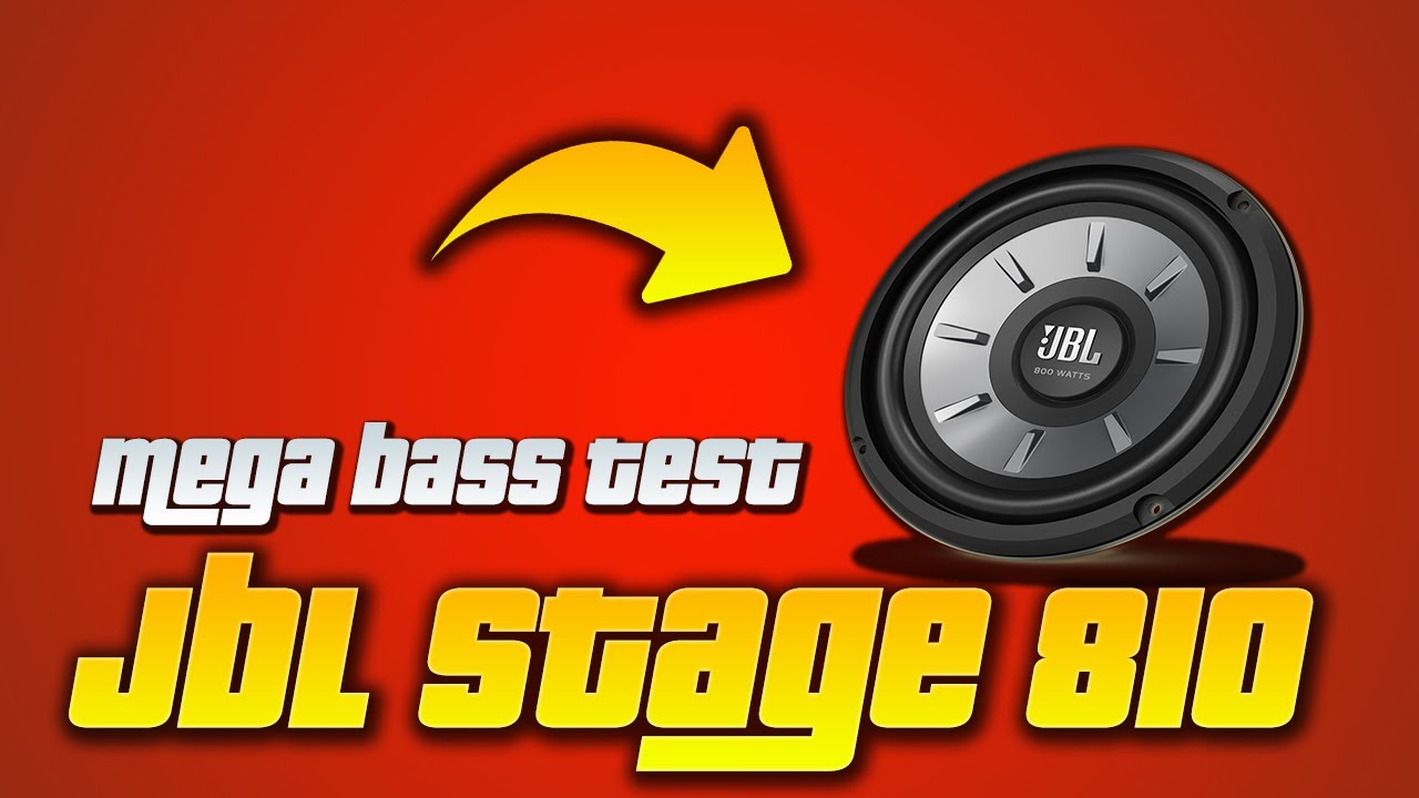 JBL STAGE 810 - bass test (30hz) - YouTube