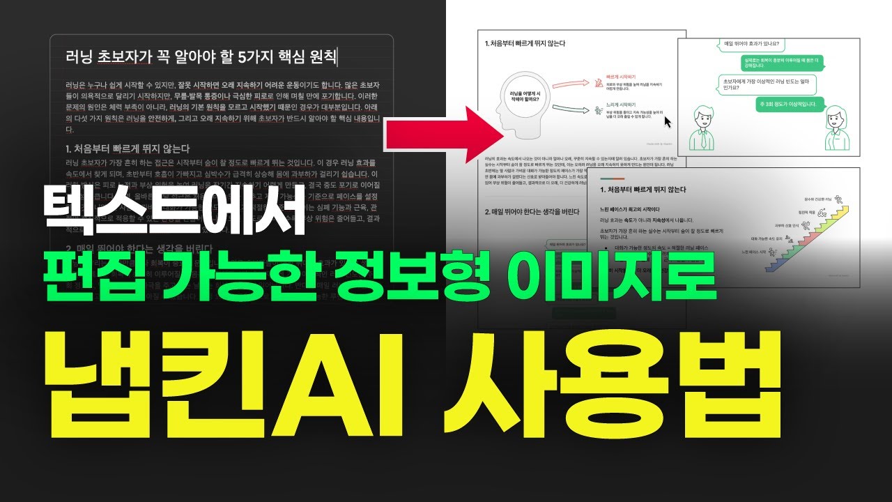 냅킨 AI 사용법 | 콘텐츠 제작 속도 2배 향상 | 블로그, 유튜브, PPT에 활용