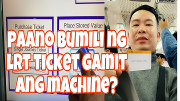 PAANO BUMILI NG TICKET SA LRT MACHINE | HOW TO PURCHASE LRT TICKET USING MACHINE | @boychinitotv