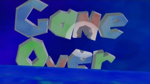 How to get robot 64 game over screen in level creator 