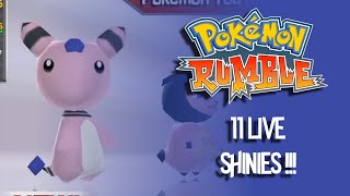 Shiny hunting in Pokemon Rumble! (Rumble Weekend 27)