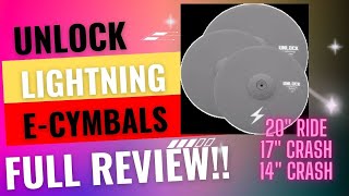 20" Electronic Ride Cymbal! Unlock Lightning electronic cymbal review! 20", 17", 14" cymbal reviews