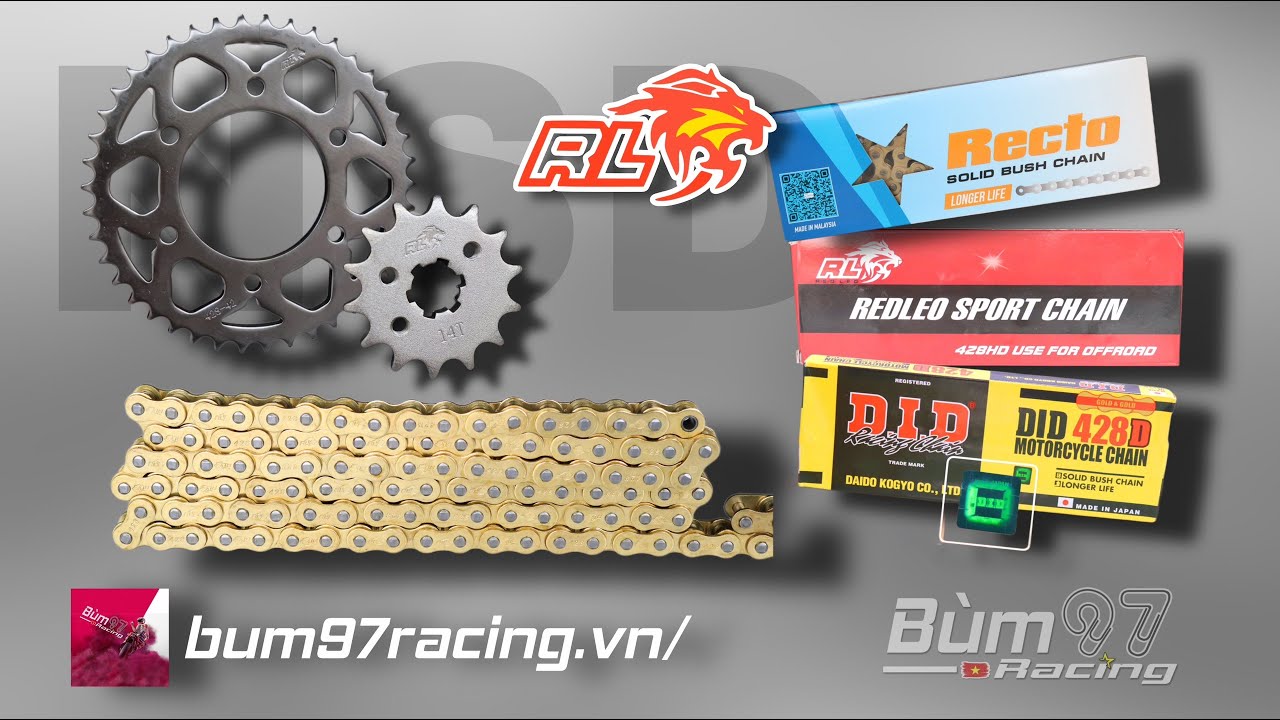 Nên mua NSD nào cho xe máy của bạn? | So sánh NSD REDLEO RECTO DID JAPPAN | Bùm TV