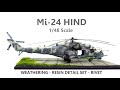 How to paint detailed mi 24 hind scale model weatheringresin detail setrivet decal application