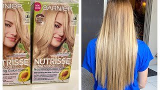 Brunette to Blonde at home using Garnier Nutrisse Ultra Color