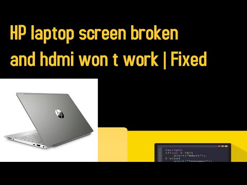 Layar laptop HP rusak dan HDMI tidak berfungsi Tetap by Bassonia Tv