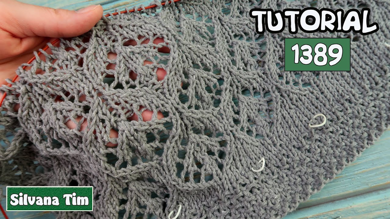 Nuevo Tutorial CORREGIDO. Cómo tejer Impresionante PUNTO FANTASÍA tejido a Dos Agujas